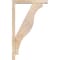 Ekena Millwork Funston Block Smooth Bracket w/ Offset Brace, Douglas Fir, 3 1/2"W x 18"D x 30"H BKT0402X18X30FST05SDF - alternate 3